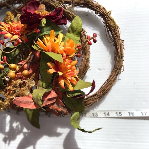 Festive Harvest Autumnal door hanging  19”x 15” - Picture 5 of 6